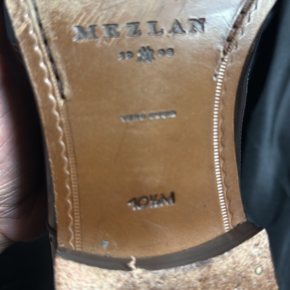 Mezlan Custom Courtenay Leather Wingtip Oxfords 10.5 - Picture 4 of 8